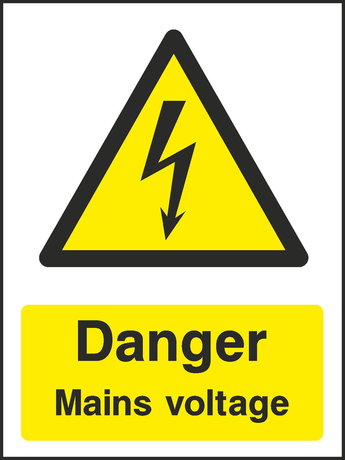 Danger Mains Voltage Signs and Stickers