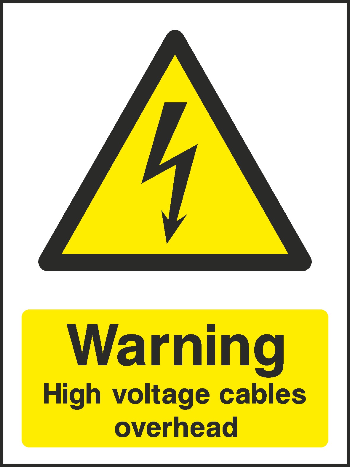High Voltage Cables Signs and Stickers