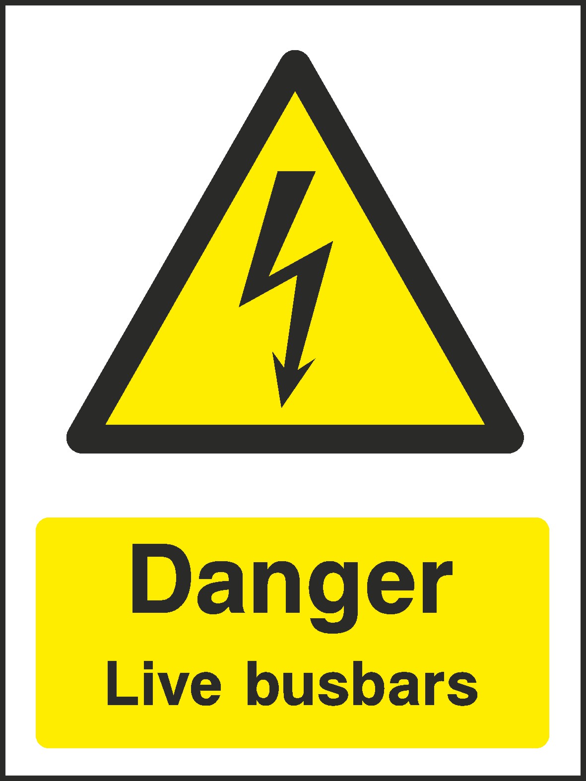 Live Busbars Signs and Stickers