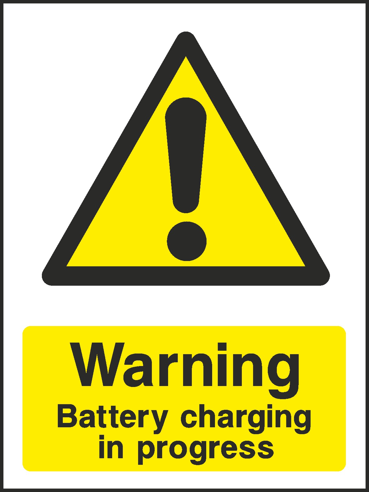 Battery Charging Signs and Stickers