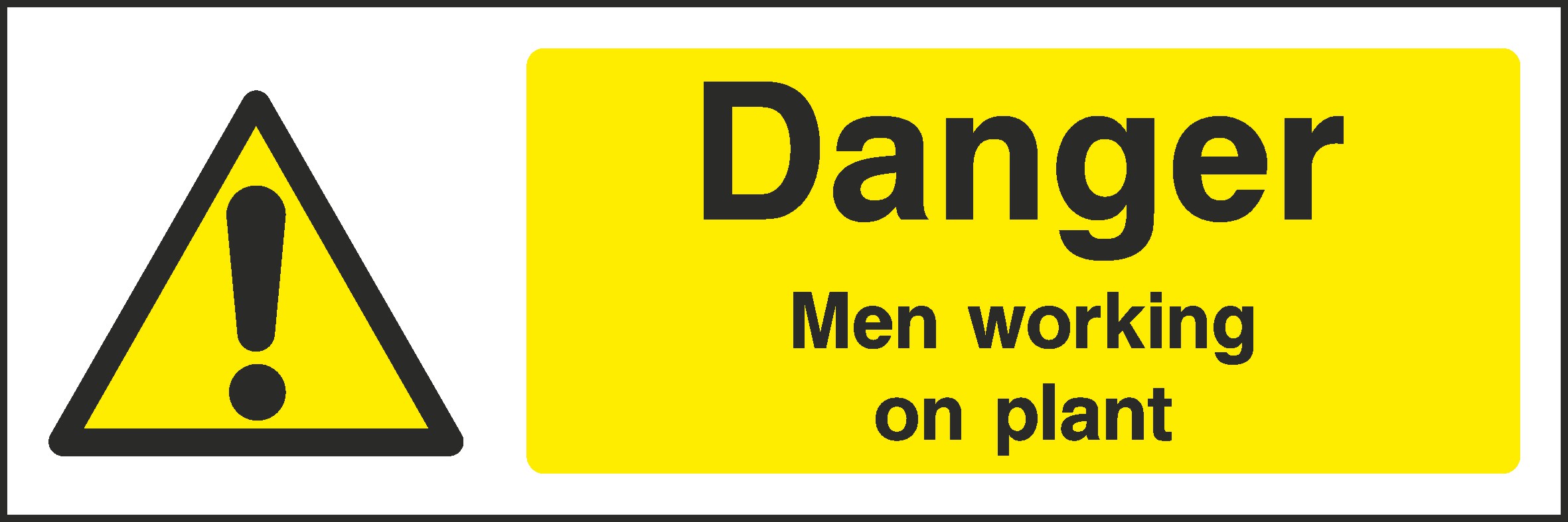 Men Working On Plant Signs and Stickers
