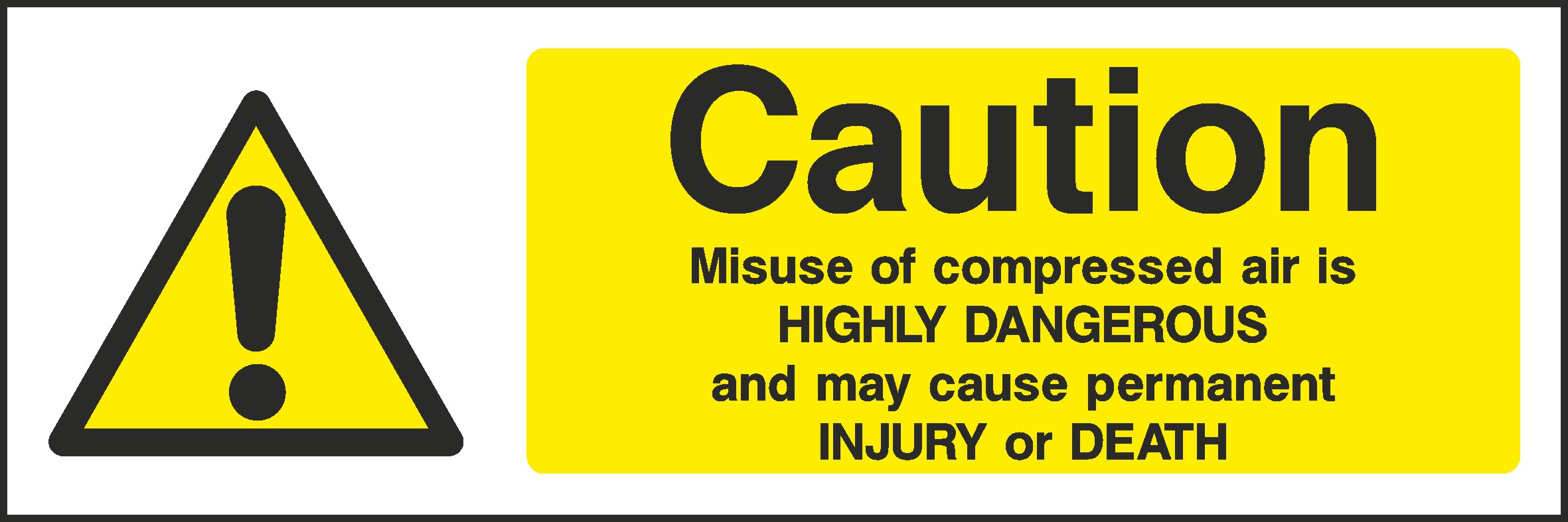 Compressed Air Signs and Stickers